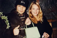 Kate Moss with Johnny Depp - Moss with Nigel Planer presented Michael White the Olivier Special Award for outstanding achievement in 2014.